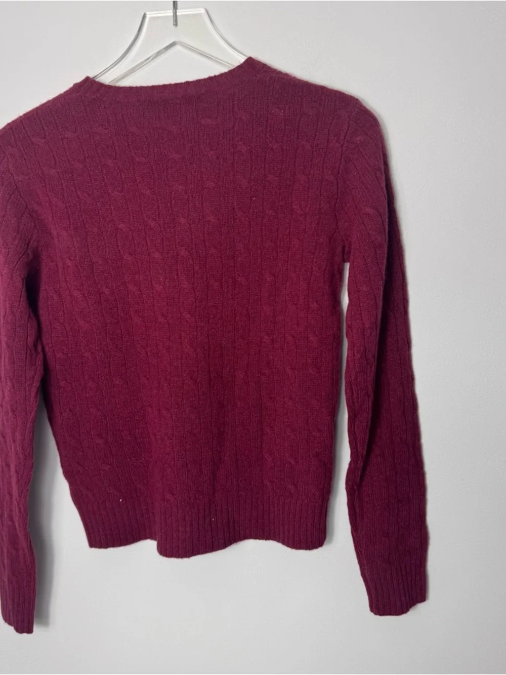 Ralph Lauren Womens wool cableknit sweater size medium 2234 - Picture 3 of 3